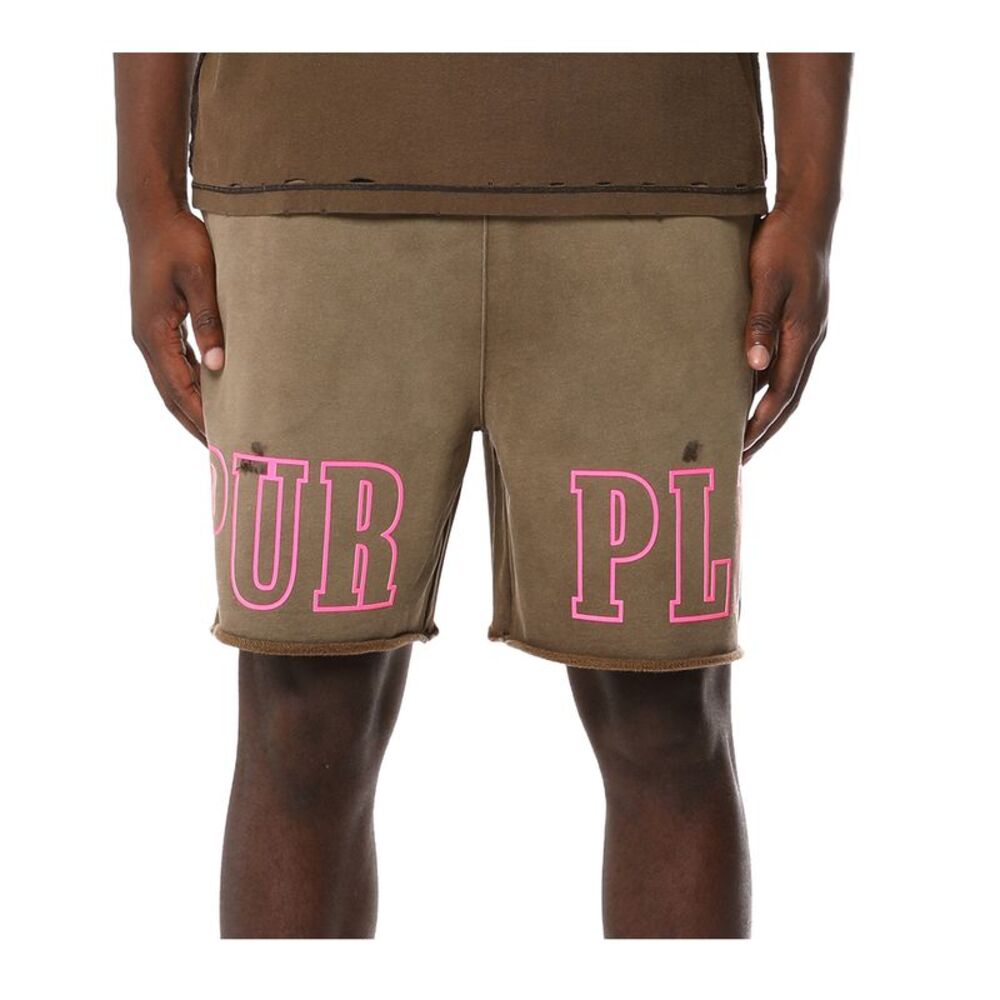 Purple Brand Shorts MWT Fleece PO Mens Black M4218